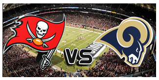 Los Angeles Rams Mascot vs. The Tampa Bay Buccaneers BuccaneersFan
