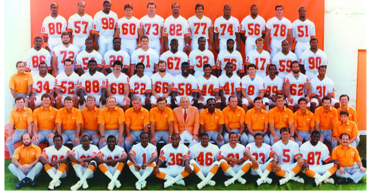 1986 Season 11 Tampa Buccaneers Team Picture
