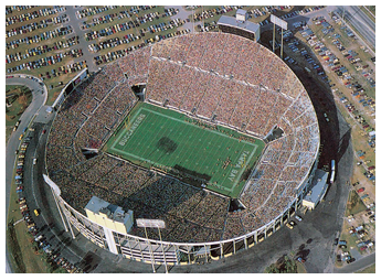 Tampa Stadium construction, Jan. 1967